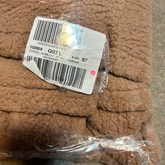 Victoria’s Secret PINK PLUSH FLEECE PULLOVER Brown Size L - Picture 6 of 10